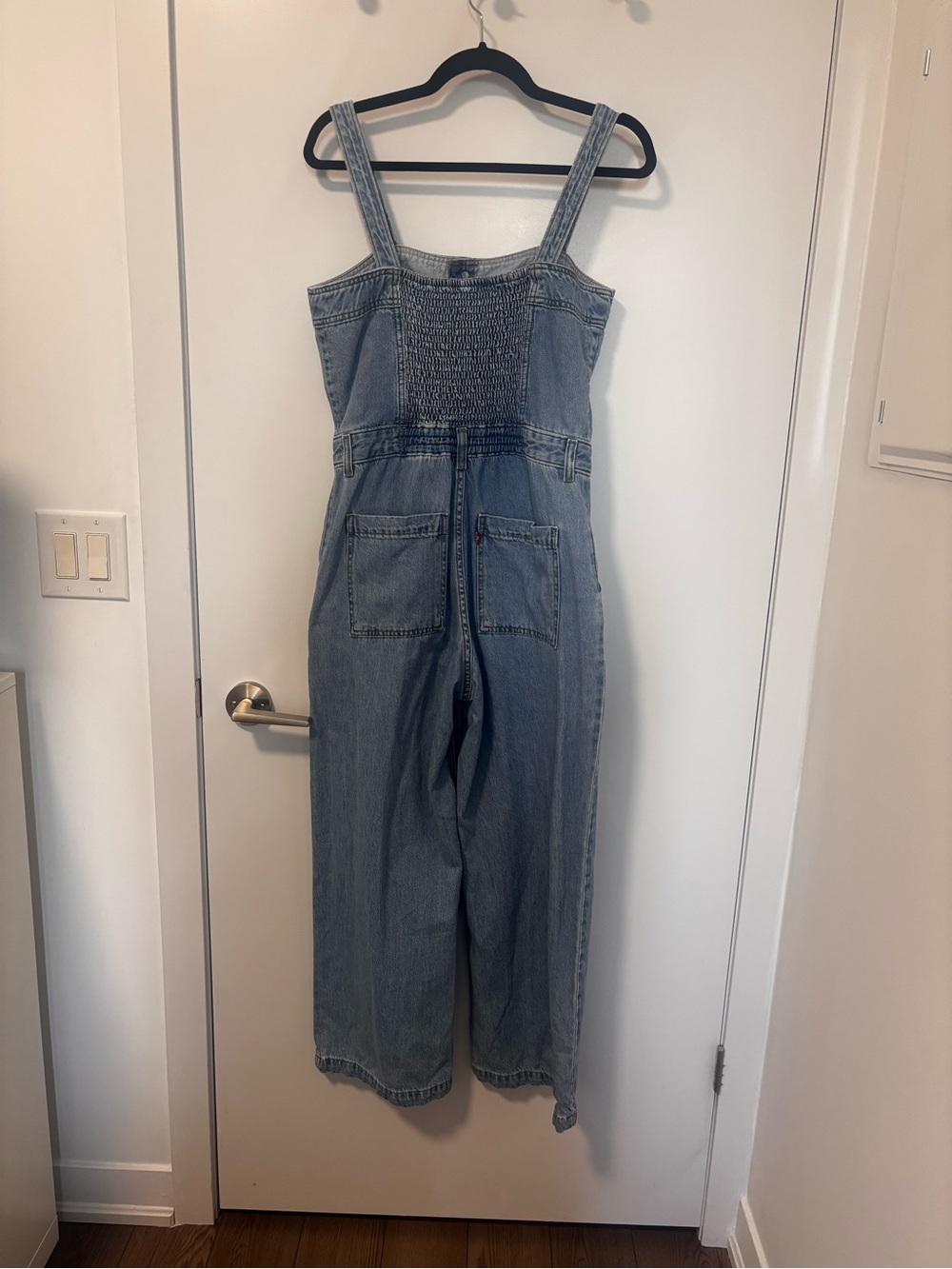 Levi’s Light Blue Denim Wide-Leg Jumpsuit - Picture 5 of 7